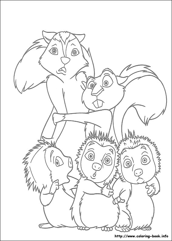 Over the hedge coloring picture